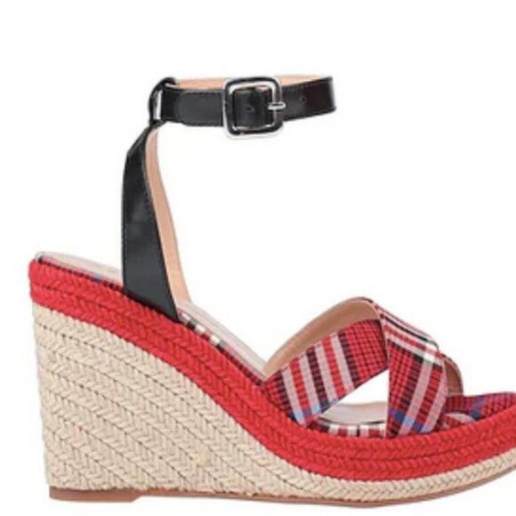 Mulberry tartan sandals Red size 7 - Picture 4 of 8